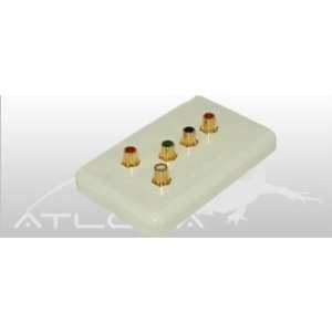  ATLONA (5 RCA) COMPONENT VIDEO WALL PLATE WITH ANALOG 