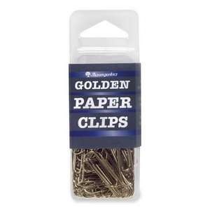 Baumgartens Golden Paper Clip,Standard   1.38 Width   100 