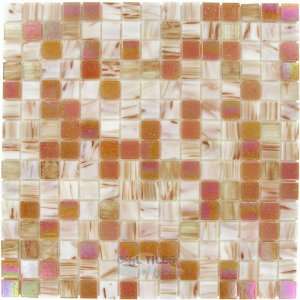 Bon appetit glitter 3/4 x 3/4 mesh mounted glass mosaic in prairie f