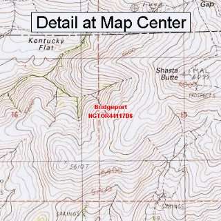  USGS Topographic Quadrangle Map   Bridgeport, Oregon 