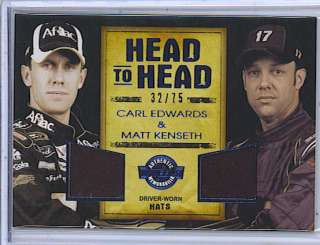 Carl Edwards/Matt Kenseth 10 PP Wheels Head/Head Hats  