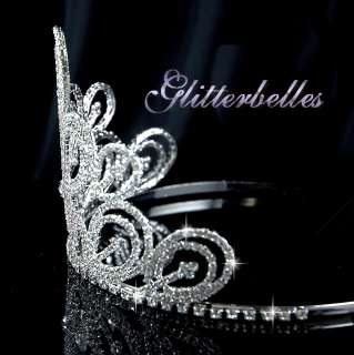 Stunning Bridal Crown style Tiara made from genuine Cubic Zirconia 