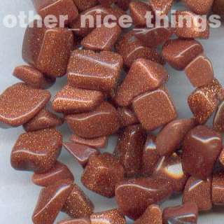Gold Sand Stone Gem Chips 34incs/220beads/60g  