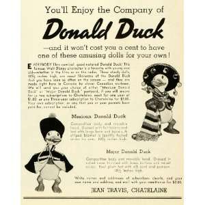   Disney Mexican Donald Duck Doll   Original Print Ad