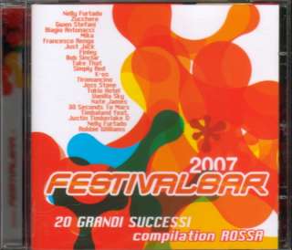 FESTIVALBAR 2007 RED CD SIGILLATO/SEALED  