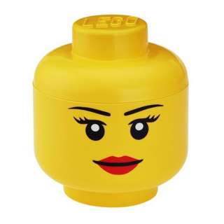 Lego Storage Head (Large) Girls New (FREE P+P)  