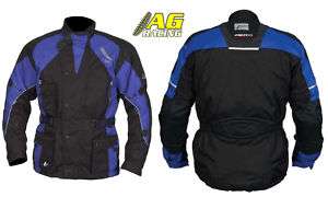 Akito Python II Jacket Enduro Motorcycle Black Blue L  
