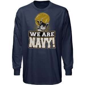  NCAA Navy Midshipmen Youth Navy Blue We Are Long Sleeve T 
