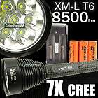 8500 lumens 7x cree xm l xml t6 led lampe torche 3x 26650 charger 7t6 