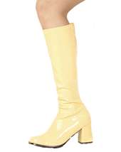   60 s costumes go go boots kids 60 s yellow patent gogo boot adult