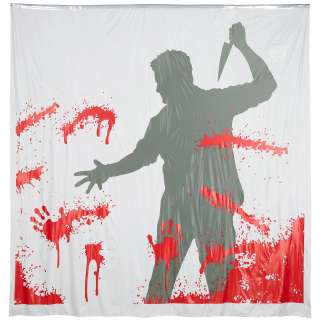 Man with Knife Shower Curtain with Sound     1635159