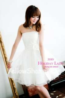 NEW A line cocktail prom party dress white M/L  