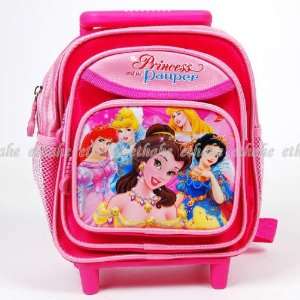  Disney Princess Rolling Backpack Rucksack Pink Kitchen 