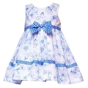   WHITE TOILE PRINT Special Occasion Wedding Flower Girl Party Dress