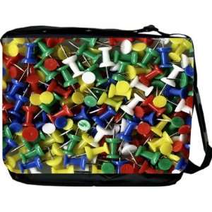  Rikki KnightTM Tacky Pins Design Messenger Bag   Book Bag 