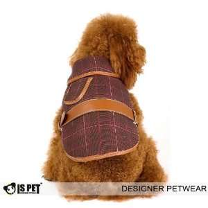  Is Pet Designer Dog Apparel   Horseman Checkered Coat 