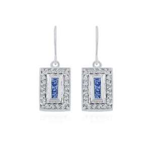  Effy Jewelers Effy® 14K White Gold Blue Sapphire Diamond 