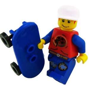 LEGO Skateboard Challenge Loose Minifigure Pepper with Blue Skateboard 