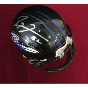 RAY LEWIS Ravens Signed/Autographed Mini Helmet JSA  