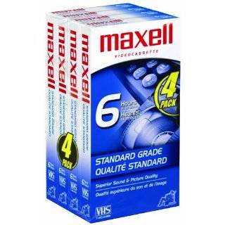 Maxell STD T 120 Video VHS, 4 Pack