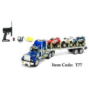  36 RC 18 Wheeler Truck w/cars Toys & Games