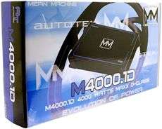 AUTOTEK M4000.1D MONO CAR AMPLIFIER+AMP KIT+CAPACITOR 613815572534 