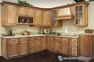 Savannah Maple Kitchen Cabinets   10X10 Cabinet Set  