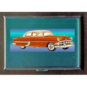 1954 CHEVROLET AUTO CAR AD ID Holder, Cigarette Case or Wallet MADE 