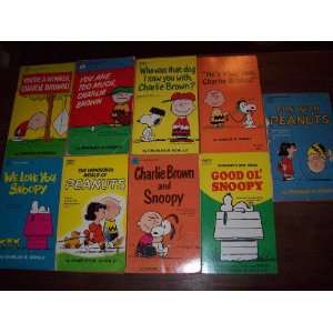  Peanuts (9 book set, 1960s) Charles M. Schulz Books