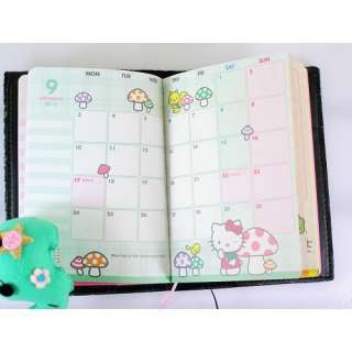 2012 Hello Kitty Schedule Book Weekly Planner Agenda Suede Diamond A6 