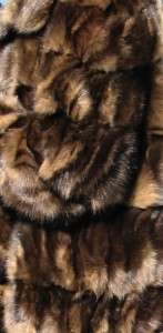 345 Elegant Natural Russian Sable Fur Coat Horizontal Design Size 12 