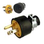 Heavy Duty 3 Prong Replacement Male Electrical Plug  