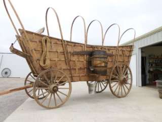 HORSE DRAWN WAGON CONESTOGA WAGON PRAIRIE WAGON  