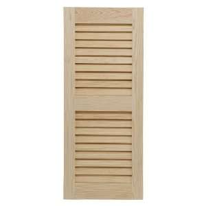 StyleCraft 25 x 22 Traditional Louvered Pine Exterior Shutters (Pair 