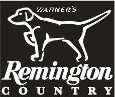 Remington Country Pointing Dog White Vinyl Decal  