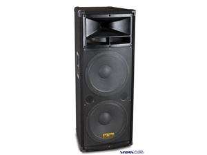    DJ TECH VEGAS 215 1500W DUAL 15 3 WAY DJ PRO SPEAKER