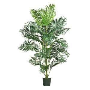 NEW 7 FOOT ARTIFICIAL SILK REALISTIC FAKE PARADISE PALM TREE  