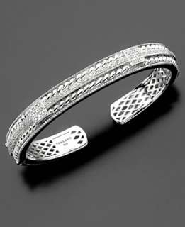 Sterling Silver Diamond Bangle Bracelet (1/3 ct. t.w.)