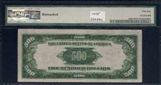 KD 34 $500 Five Hundred Dollar Bill B310231 PMG 55 AU Federal Reserve 