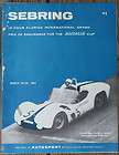 Vintage & Rare 1961 Sebring 12 Hours Race Program