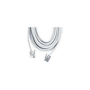 com Ge 50 Ft Telephone Line Cord White Designed For Connecting Phone 