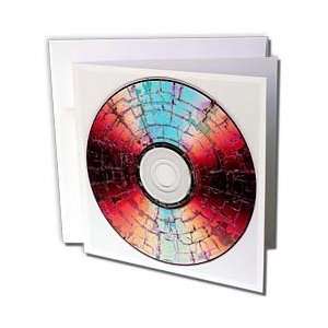 Taiche Photography   Abstract DVD Burning A Disc   Greeting Cards 12 