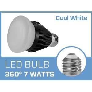  7W E27 360 Degrees Cool White LED Light Bulb