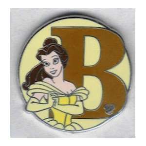  Hidden Mickey Pin   Alphabet B   Belle Sports 