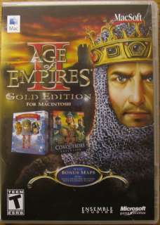 Age of Empires II (2) Gold Mac G3/G4/G5 OS 8.6, X NEW  