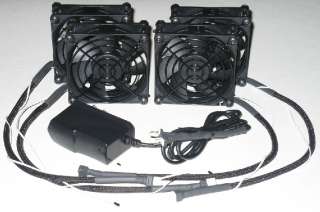 AV Cabinet Cooling Fan System   4 Thermistor fans 80mm  