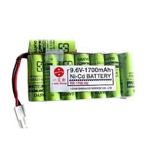  Sanyo 9.6V 1700 mAH Ni Cad for PEQ