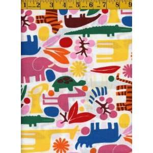  Alexander Henry Quilting Fabric 2 D Zoo Arts, Crafts 