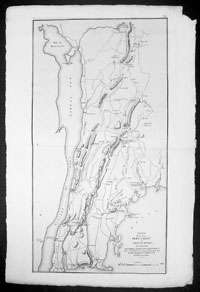   River, et Position Des Armees Americaine et Brittannique.1776