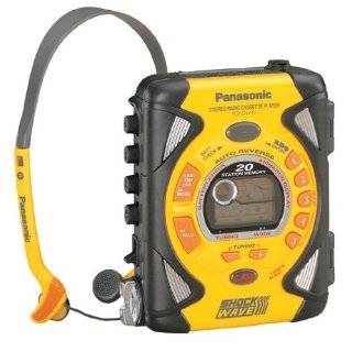 Panasonic RQSW44V Shockwave Personal AM/FM Cassette Player (Yellow)